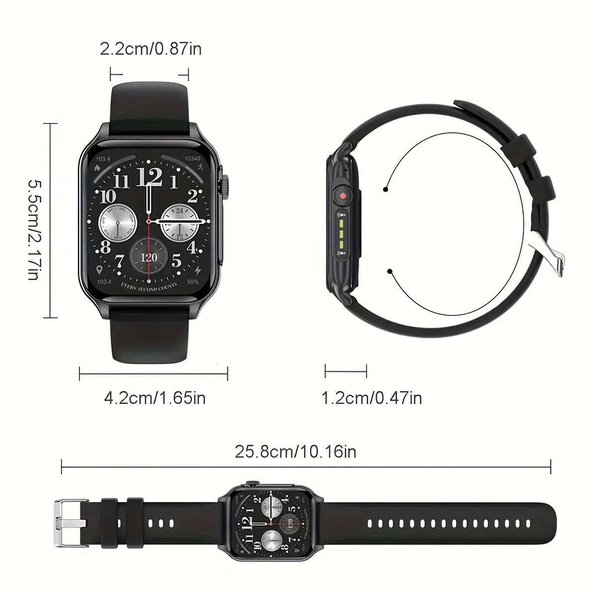 COIUSOR 2025 New 1.96-inch Large Screen Smartwatch
