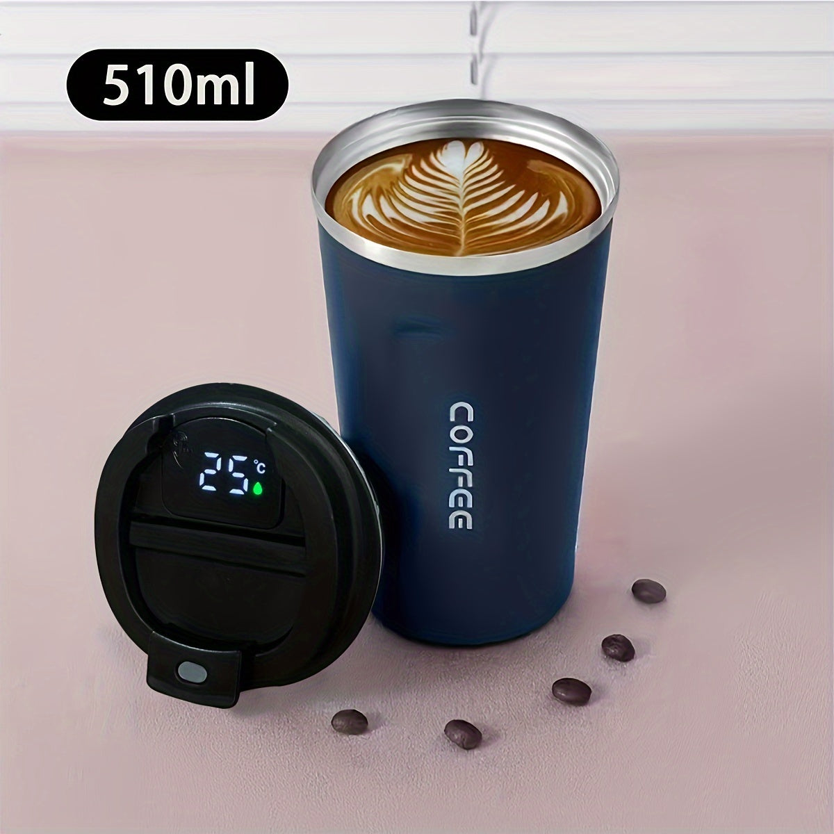 17oz Insulated Coffee Pot Smart Temperature Display Coffee Mug