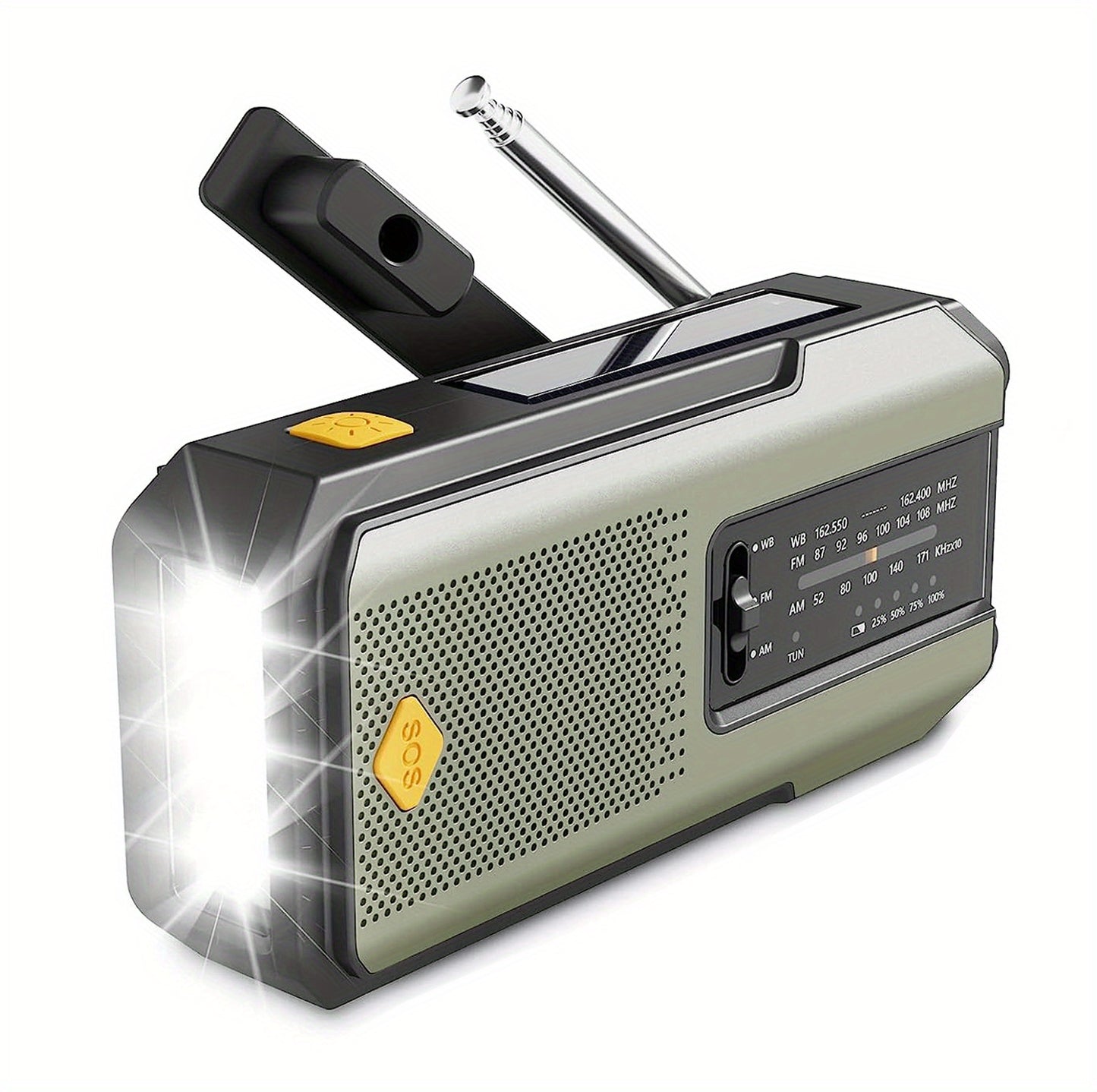 Daykit Emergency Hand Crank Radio with 3-LED Flashlight