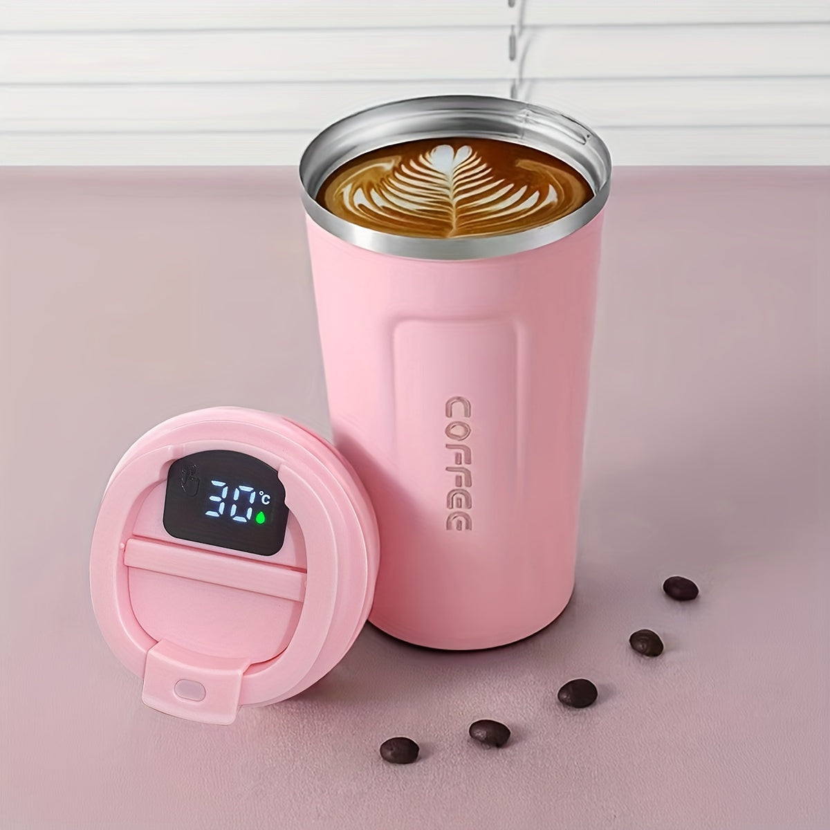 17oz Insulated Coffee Pot Smart Temperature Display Coffee Mug