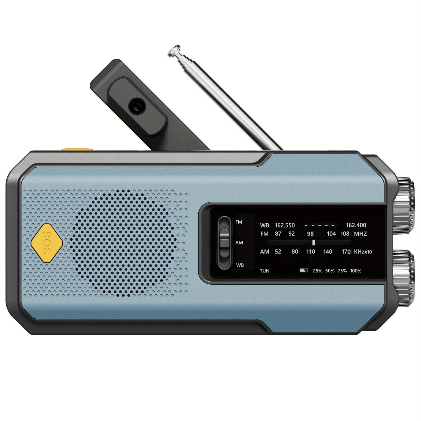 Daykit Emergency Hand Crank Radio with 3-LED Flashlight