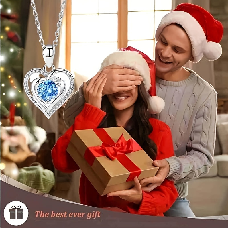 1 Box of Eternal Rose Soap, Exquisite Gift Set with Light Luxury Ocean Heart Pendant Necklace and Minimalist Sea Blue Heart Collarbone Chain Accessory. Perfect for Mother's Day, Valentine's Day, Girlfriend Shopping Festival,