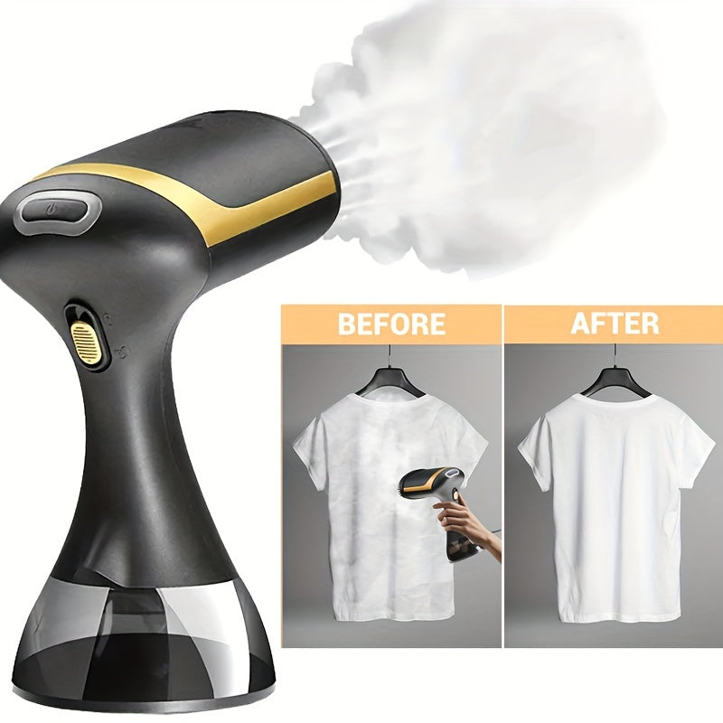1500W Portable Garment Steamer - 230V, European Plug, Plastic, Wrinkle Removal for Clothes