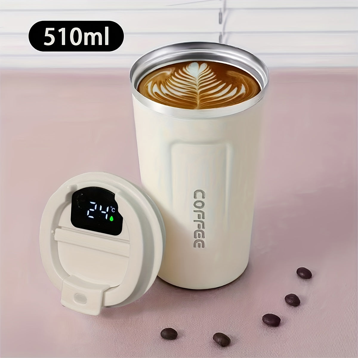 17oz Insulated Coffee Pot Smart Temperature Display Coffee Mug
