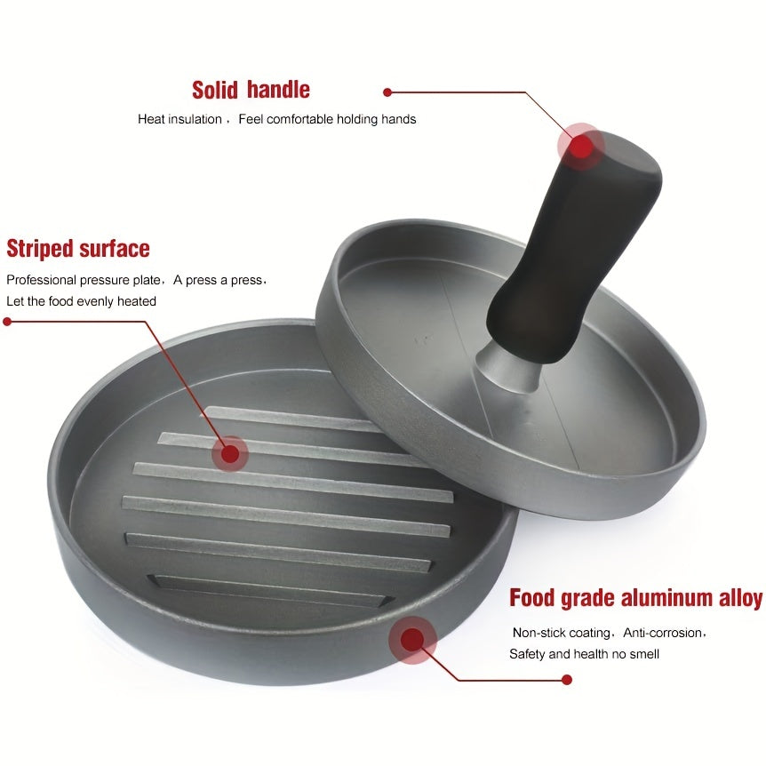 Burger Press 100 Patty Papers, Aluminum Non-Stick Hamburger Patty Maker Mold