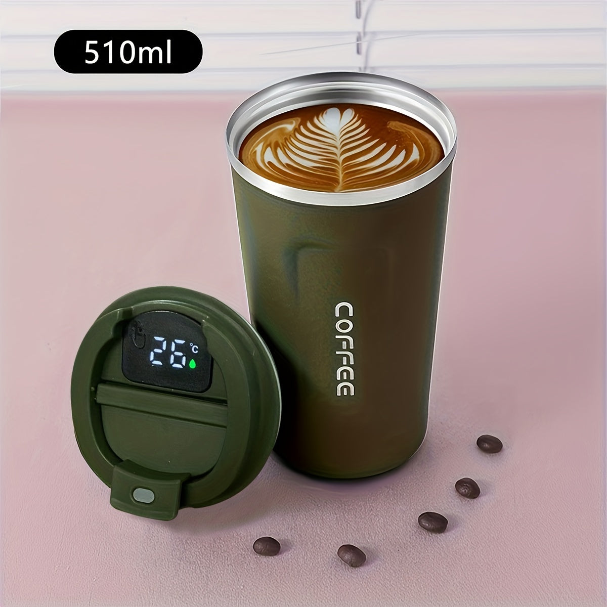 17oz Insulated Coffee Pot Smart Temperature Display Coffee Mug