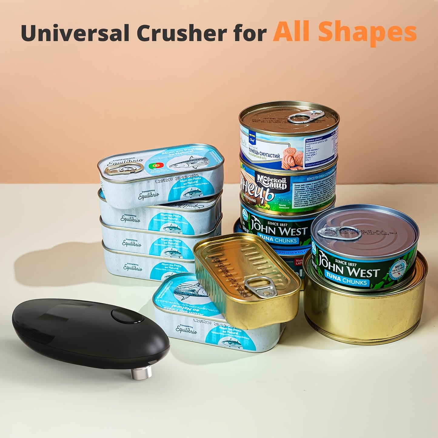 Automatic Can Opener with Smooth Edges