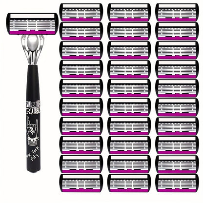 Manual Razor Set with 6 Layers