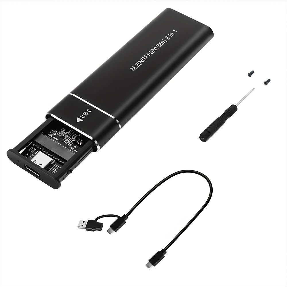 Dual-Protocol SATA/NVMe Hard Drive Enclosure