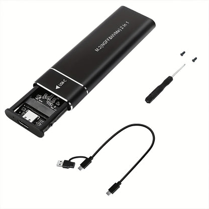 Dual-Protocol SATA/NVMe Hard Drive Enclosure