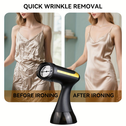1500W Portable Garment Steamer - 230V, European Plug, Plastic, Wrinkle Removal for Clothes