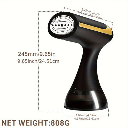 1500W Portable Garment Steamer - 230V, European Plug, Plastic, Wrinkle Removal for Clothes