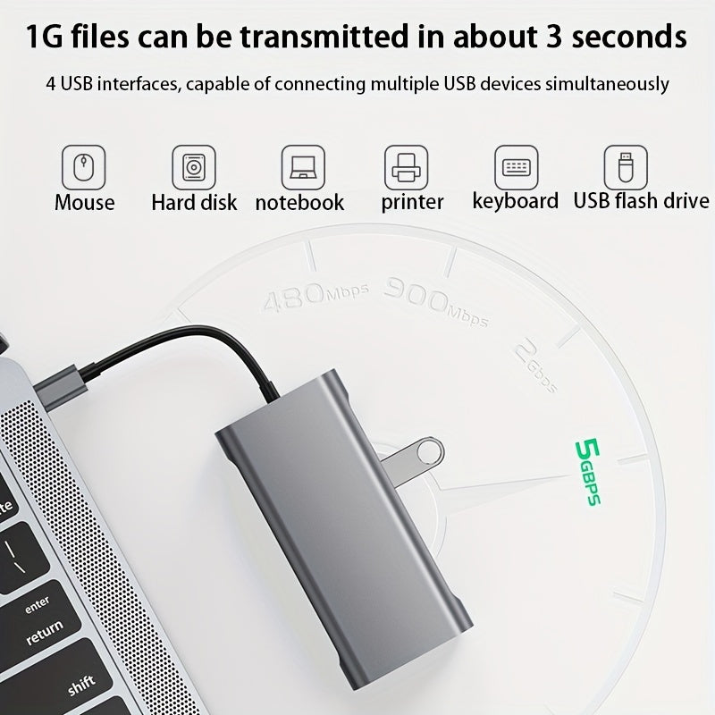 11-in-1 Type-C USB-C Expansion Dock with Multiple USB-C Ports