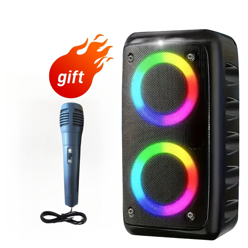 Portable Karaoke Machine with Dual Speakers