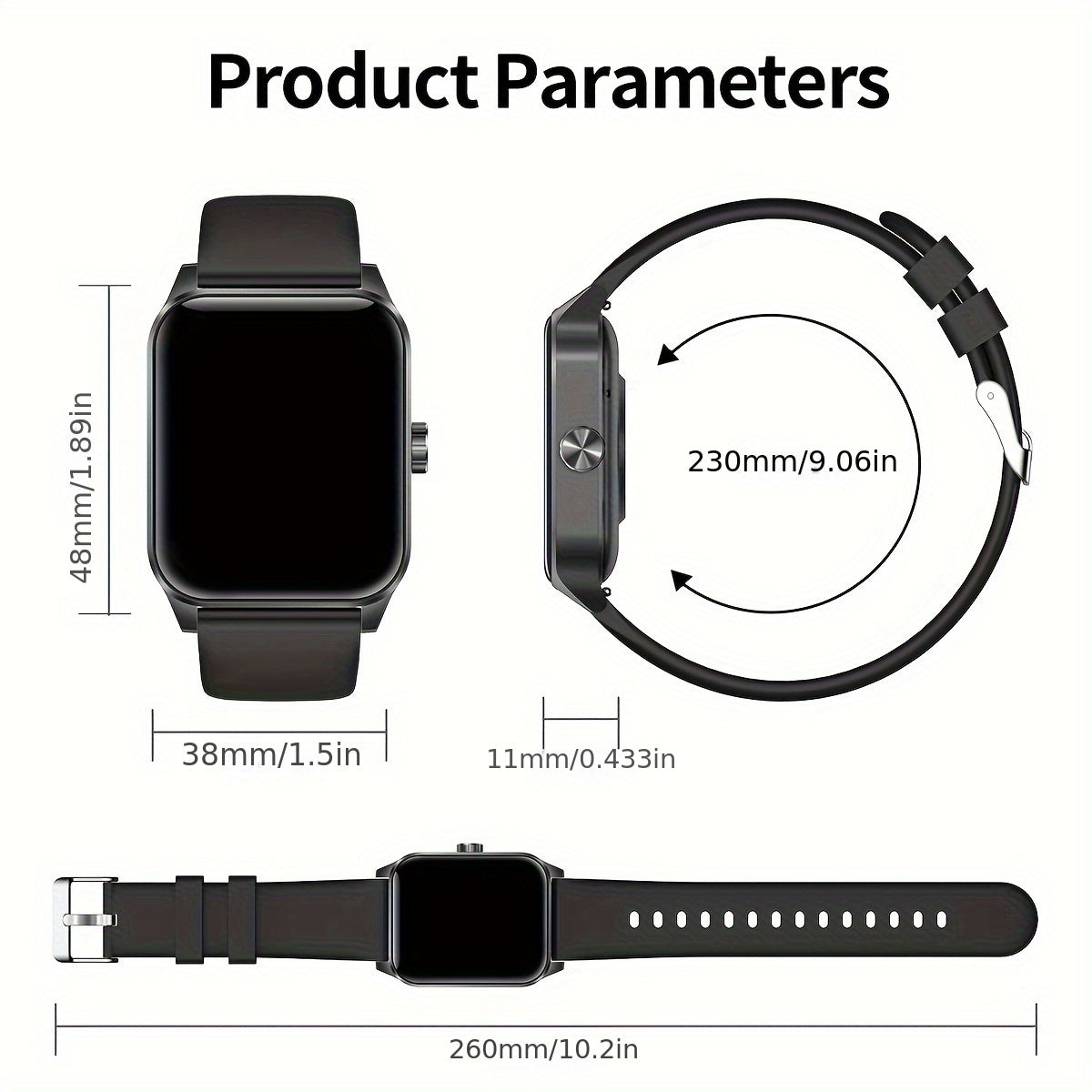 Coiusor Men'S Smart Watch - 4.7cm HD Full Touch Screen,