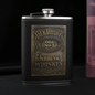 Leather Square Flask - Stainless Steel Flask with Original Tennessee Embossed