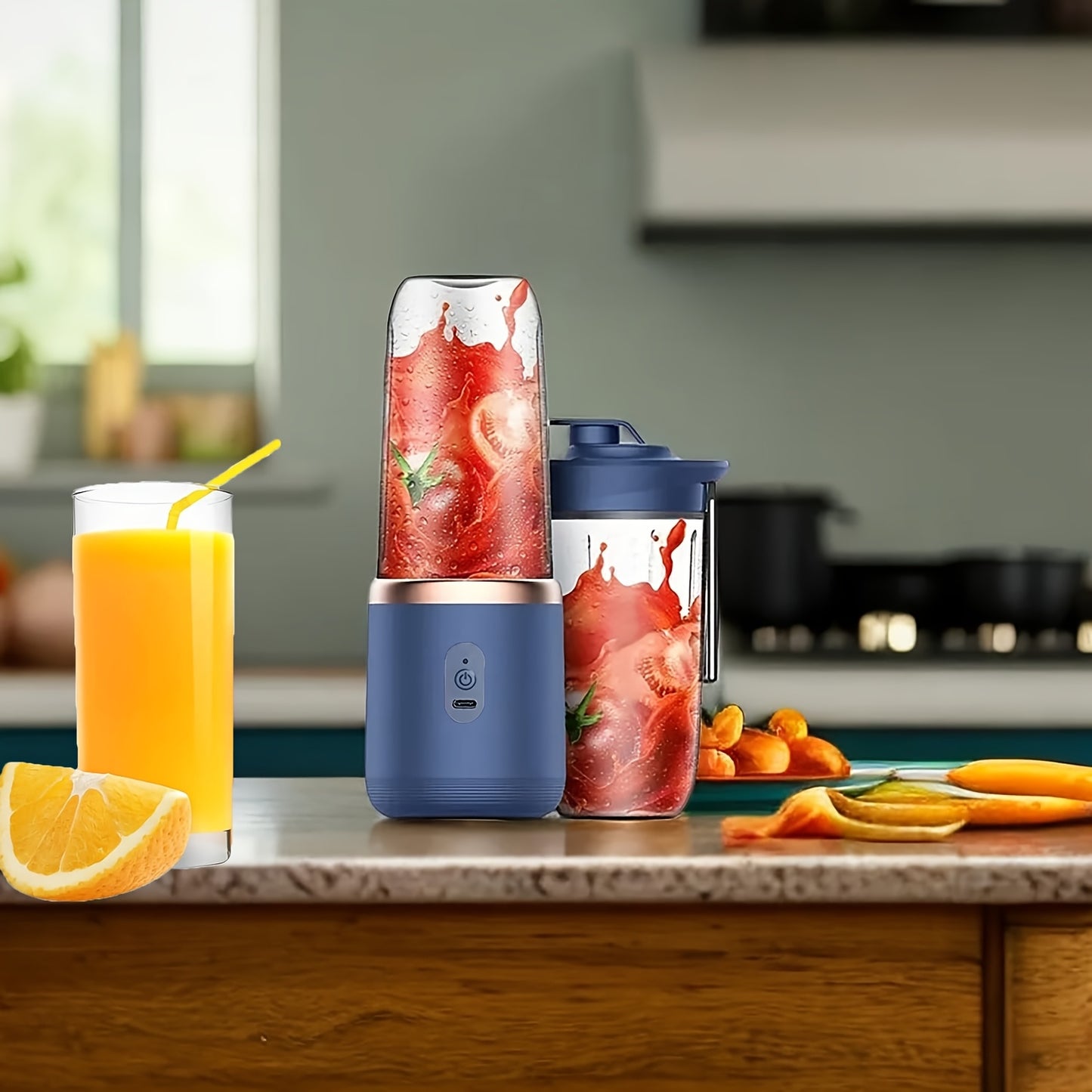 , Portable Milk Shake Blender - Travel Juice Blender
