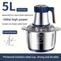 Electric Meat Grinder, Food Processor 5L Stainless Steel And Noodle Machine
