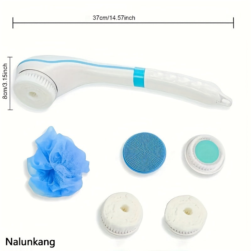 A Electric Bath Shower Brush with 6 Intensity Level Adjustments