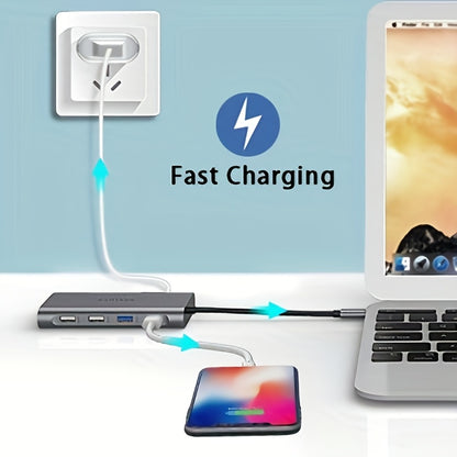 11in 1 USB C Docking Station, Compact Multi-Function Hub