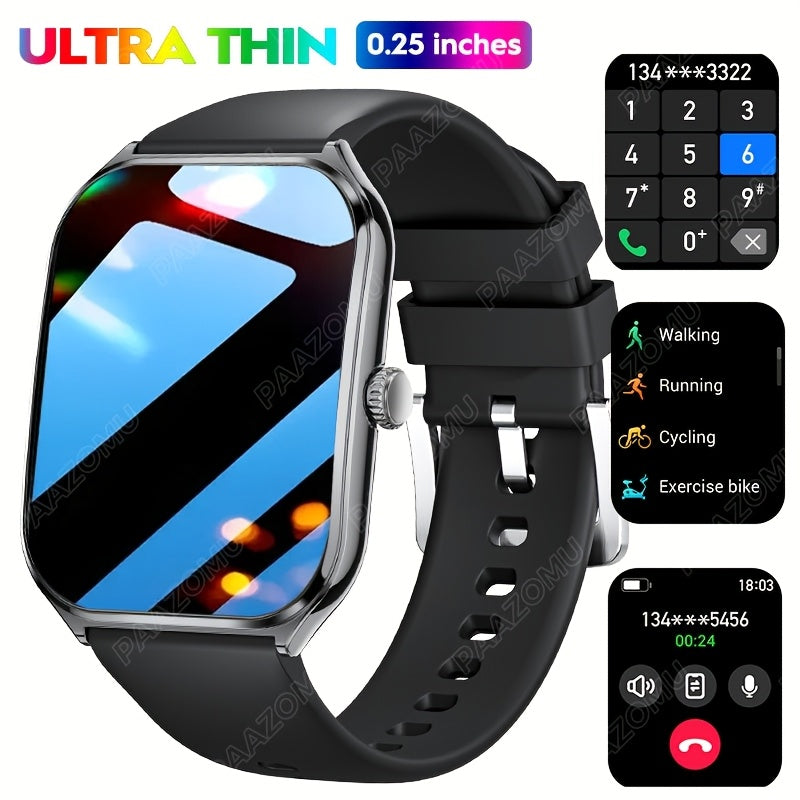 Ultra-Thin 4.98cm AMOLED Smartwatch - HD Resolution, High Quality, Wireless 5.0, Multi-Sport Tracker