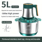 Electric Meat Grinder, Food Processor 5L Stainless Steel And Noodle Machine