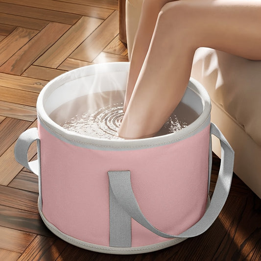 Explor Foot Spa - Portable Foldable Leg & Foot Bath Bucket with Ergonomic Handles, No Electricity Needed