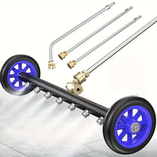 Blue High Pressure Washer for Chassis, 2-in-1 with 7-Hole Nozzle, 1/4" Quick Connect,, Lawn & Garden Tool
