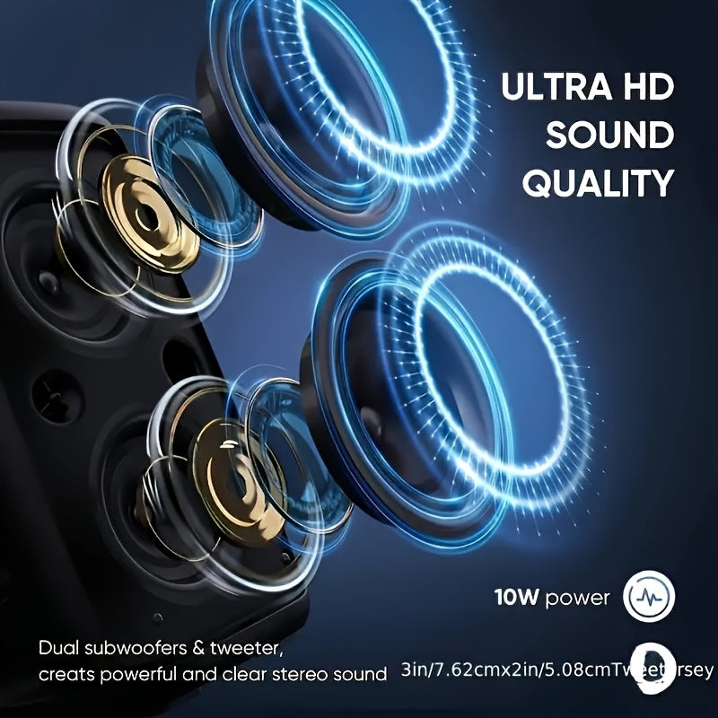 Portable Karaoke Machine with Dual Speakers