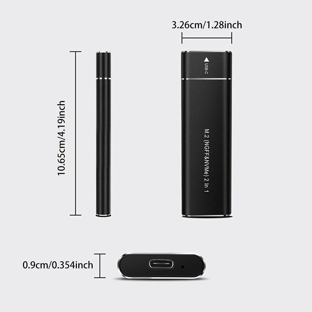 Dual-Protocol SATA/NVMe Hard Drive Enclosure