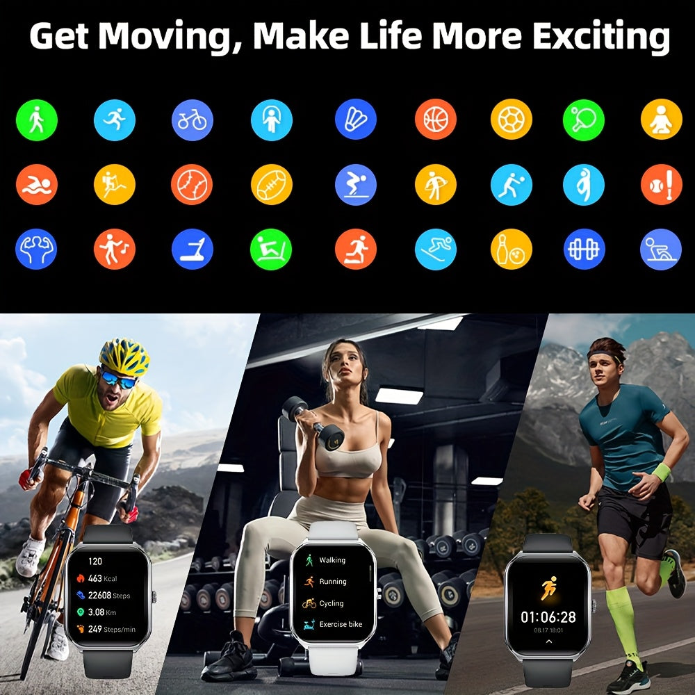 Ultra-Thin 4.98cm AMOLED Smartwatch - HD Resolution, High Quality, Wireless 5.0, Multi-Sport Tracker