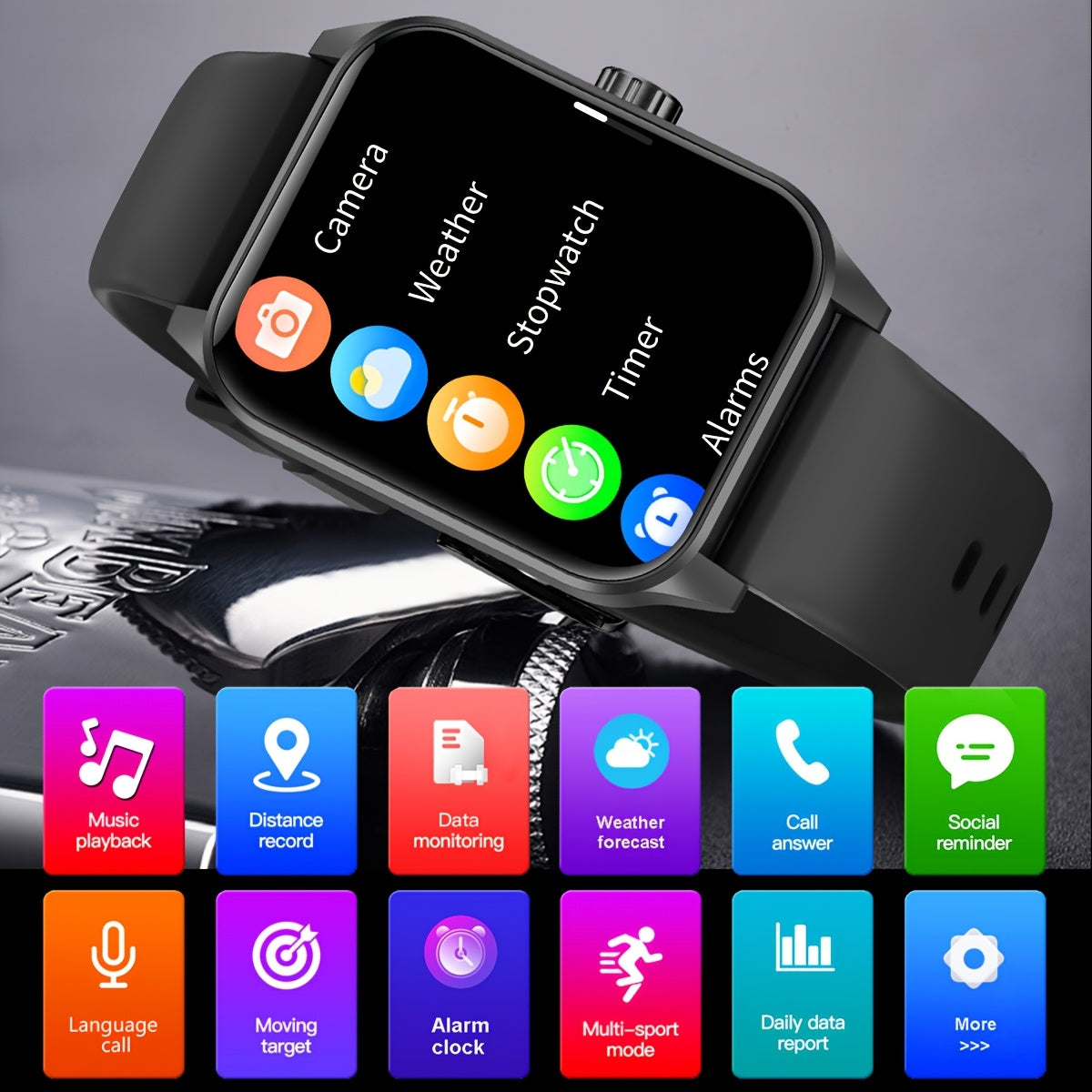 Coiusor Men'S Smart Watch - 4.7cm HD Full Touch Screen,