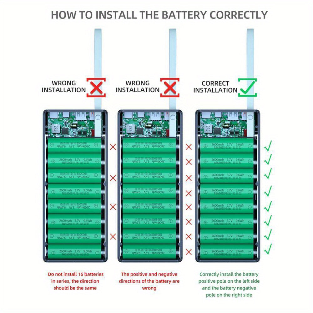 Battery Holder Storage Box -  Super Fast Charge