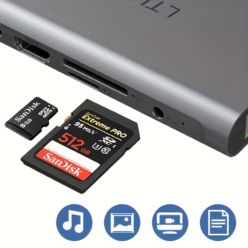 11in 1 USB C Docking Station, Compact Multi-Function Hub