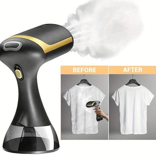 1500W Portable Garment Steamer - 230V, European Plug, Plastic, Wrinkle Removal for Clothes