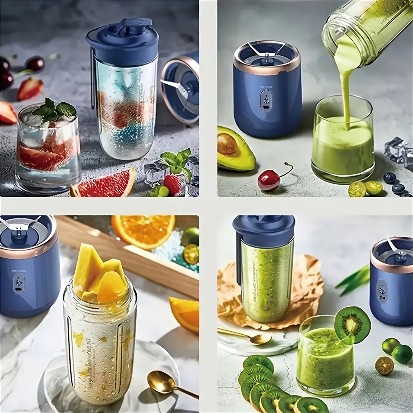 , Portable Milk Shake Blender - Travel Juice Blender