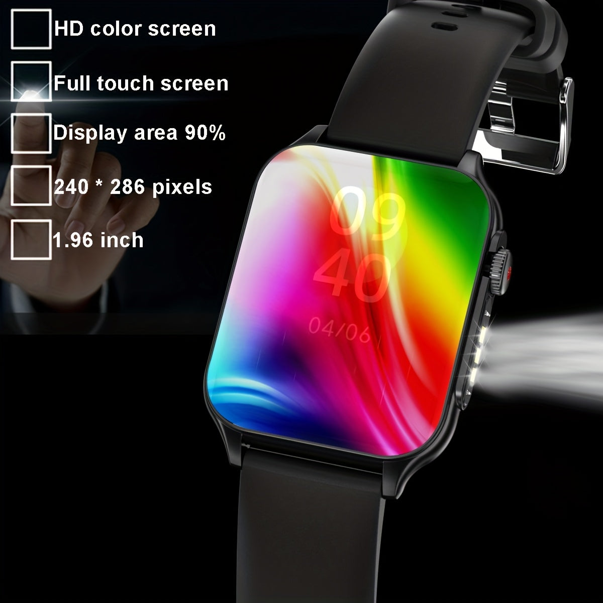 COIUSOR 2025 New 1.96-inch Large Screen Smartwatch
