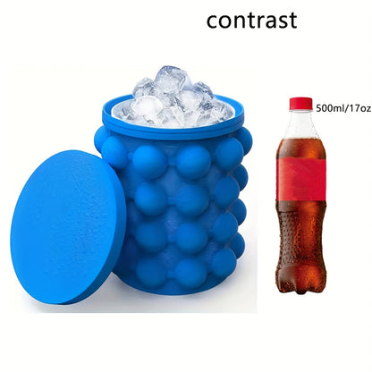 Large Silicone Ice Cube Tray Quick Freeze Ice Bucket