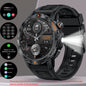 COIUSOR Men'S Smartwatch 1.53-Inch, Wireless Calling, LED Flashlight, Syncs Smartphone Information