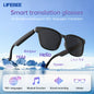 Smart Glasses with 144 Languages, Blue Light Filtering Polarized Lenses, Low Latency Audio