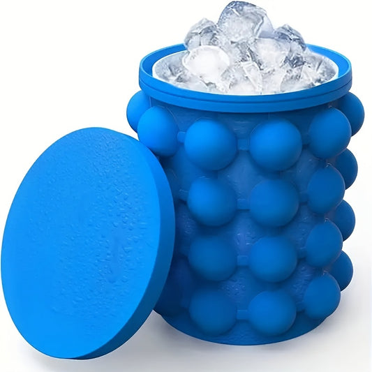 Large Silicone Ice Cube Tray Quick Freeze Ice Bucket