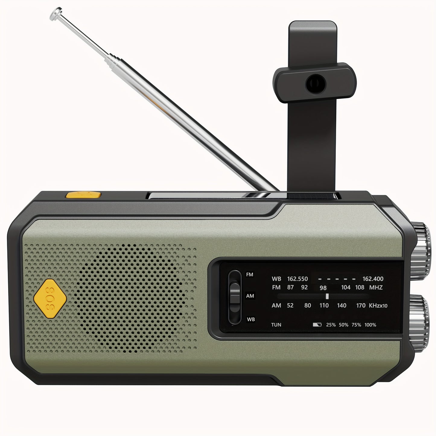 Daykit Emergency Hand Crank Radio with 3-LED Flashlight