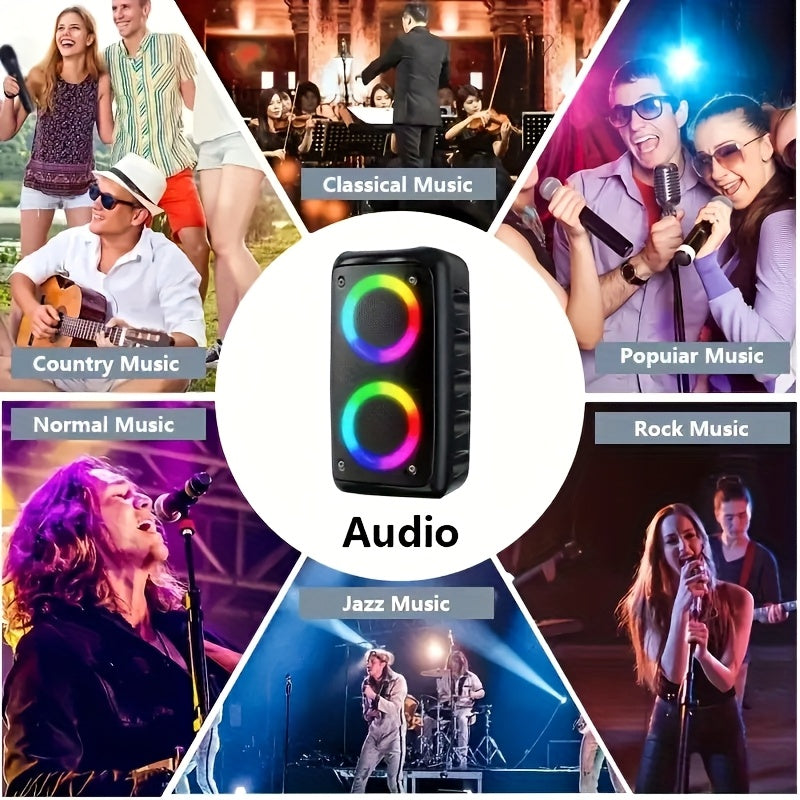 Portable Karaoke Machine with Dual Speakers