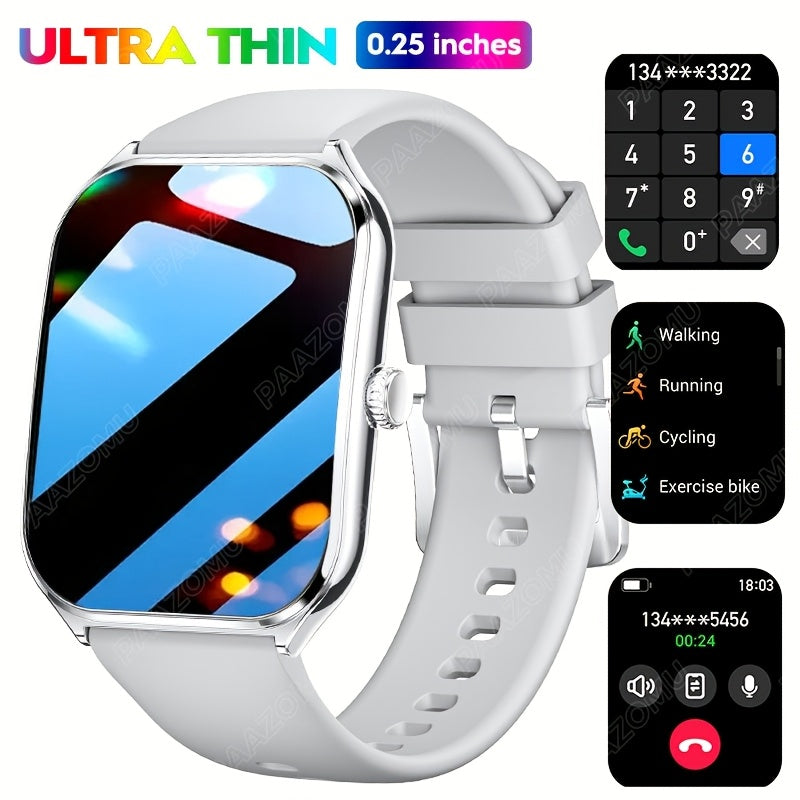 Ultra-Thin 4.98cm AMOLED Smartwatch - HD Resolution, High Quality, Wireless 5.0, Multi-Sport Tracker