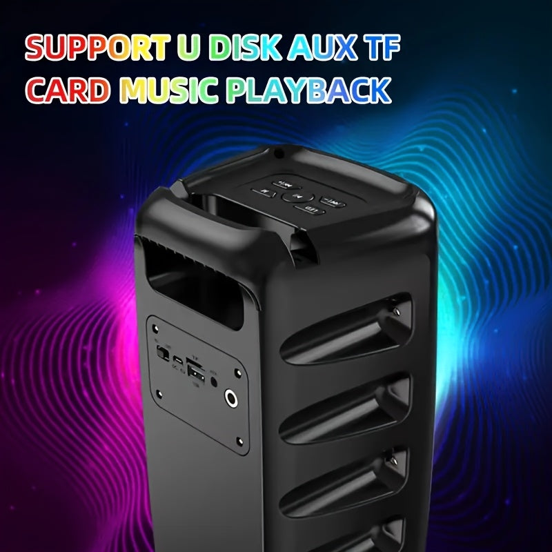 Portable Karaoke Machine with Dual Speakers