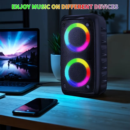 Portable Karaoke Machine with Dual Speakers