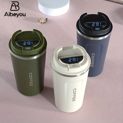 17oz Insulated Coffee Pot Smart Temperature Display Coffee Mug