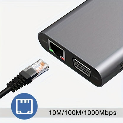 11in 1 USB C Docking Station, Compact Multi-Function Hub