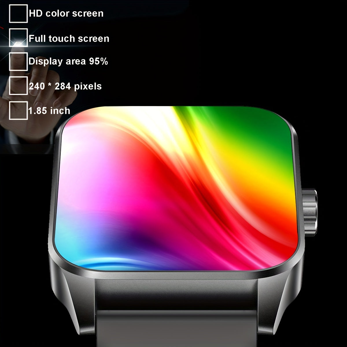 Coiusor Men'S Smart Watch - 4.7cm HD Full Touch Screen,